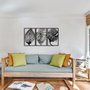 Wallity Saye Escultura de Pared de Metal Negra